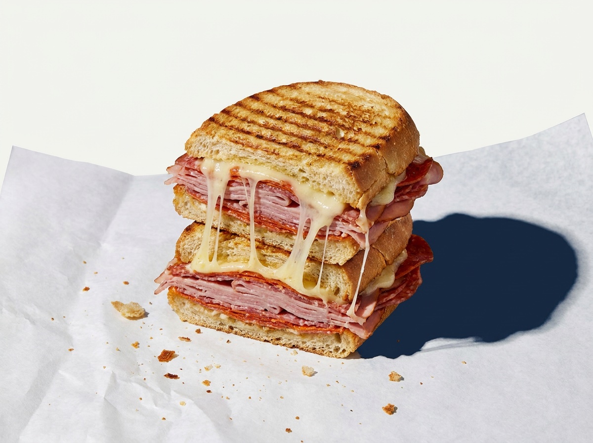 Italian Melt: Ham, cappy, salami, pepperoni and melted provolone