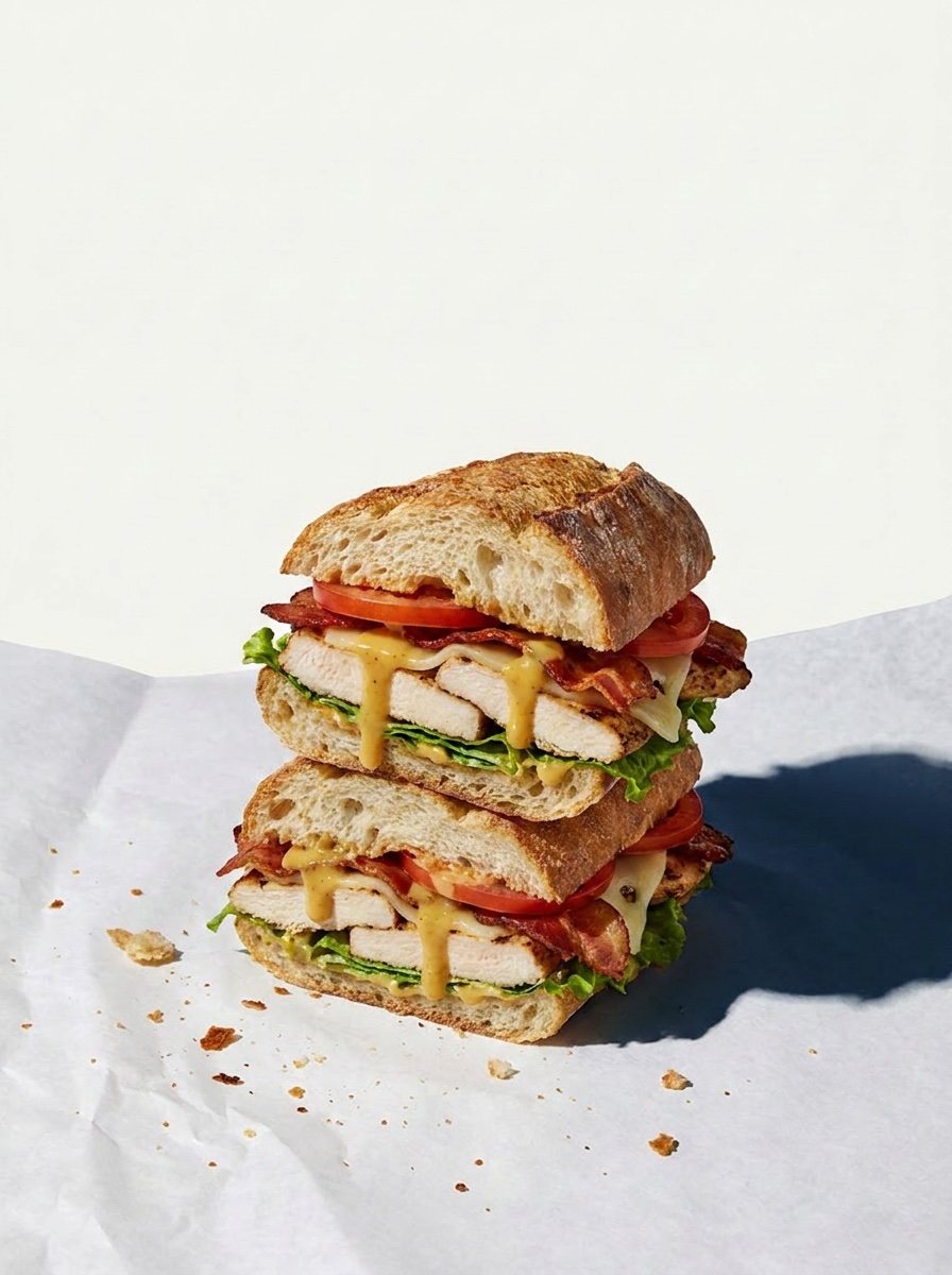 Brothers Supreme: Grilled chicken, bacon, Swiss, lettuce and tomato, honey mustard sauce on a hero